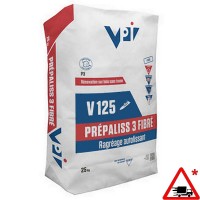 Ragréage autolissant nivelant VPI PRÉPALISS 3 FIBRÉ sur sol chauffants, anhydrite et bois 25Kg