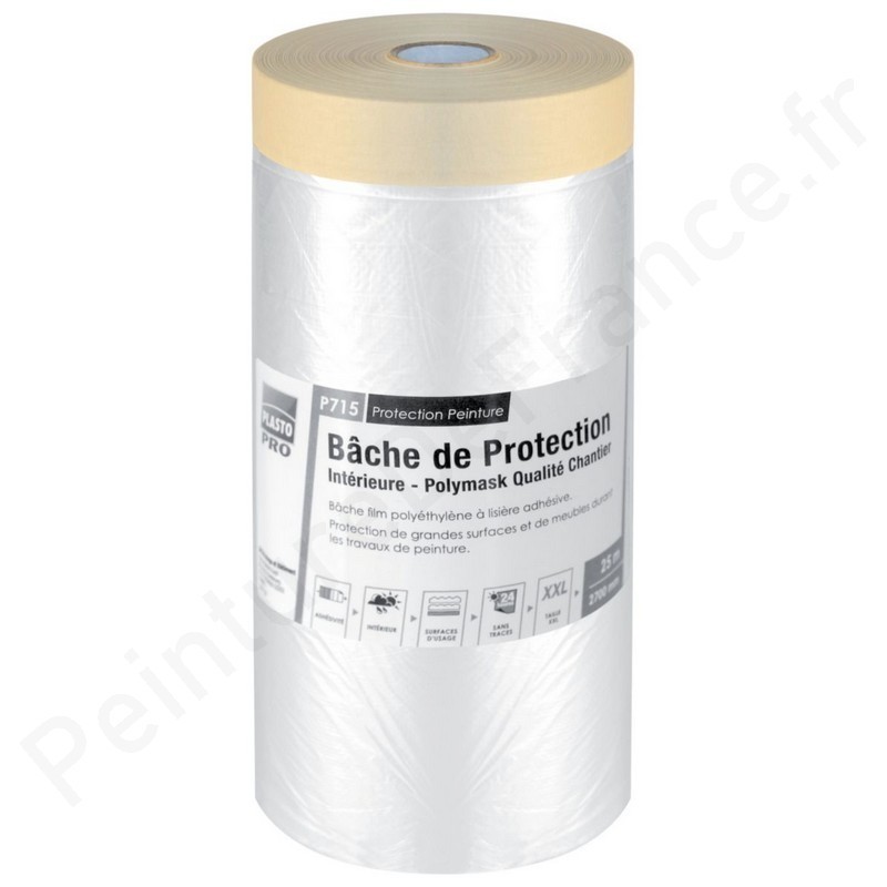 Bache De Protection Peinture, 6PCS Bache Peinture, Plastique Protection  Peinture