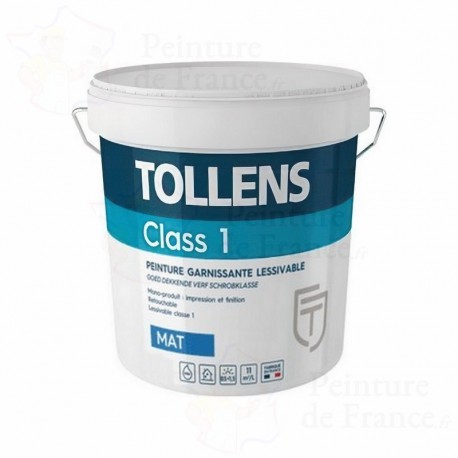 Peinture intérieur TOLLENS professionnelle Class 1, teintable, Lessivable & Retouchable 3L