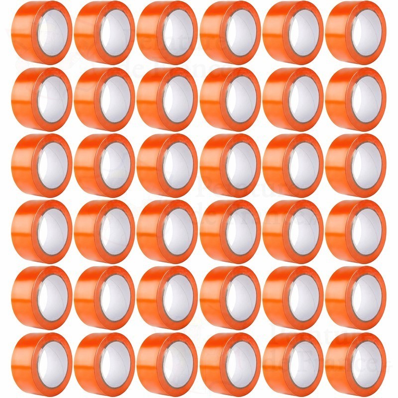 KIP - Ruban adhésif bâtiment PVC 50mm x 33m - Rouleau adhésif PVC Orange  pour un usage professionnel. Idéal pour  - Livraison gratuite dès 120€