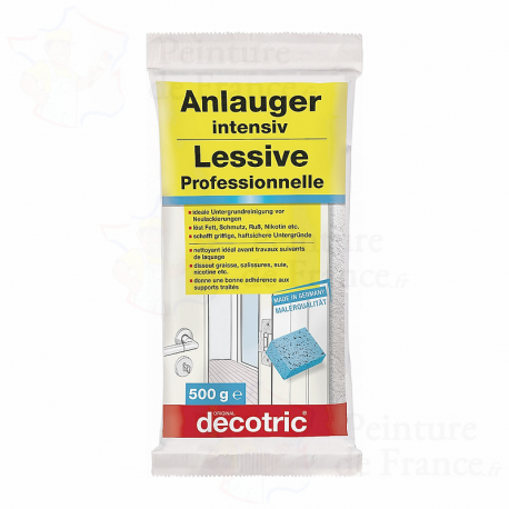 Lessive Professionnelle en poudre DECOTRIC pour murs et sols 500 g