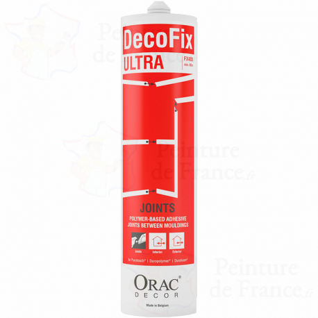 DecoFix EXTRA ORAC Colle blanche à base de polymère pour les joints entre moulures 270 ml