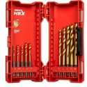 SET de 10 forêts de 3 à 10 mm - red hex shockwave pour visseuse à chocs - MILWAUKEE