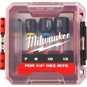 Kit de Douilles Magnétiques SHOCKWAVE™ Gen II impact duty durable - 4 pièces - MILWAUKEE