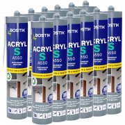 Mastic Acrylique BOSTIK Acryl S 310 ml (Carton lot de 12)