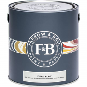 Peinture FARROW & BALL Dead Flat - ultra mate de haute qualité, résistante et lavable sur mur plafond et boiserie