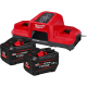 Pack FORGE NRG M18 : 2 x batteries FORGE™ 12.0 Ah + 1 x Super chargeur double - MILWAUKEE